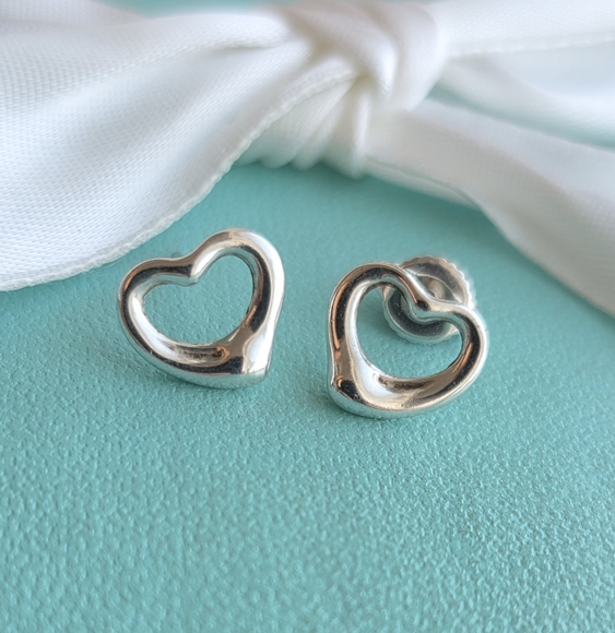 Peretti open heart stud earrings - Picture 4 of 7